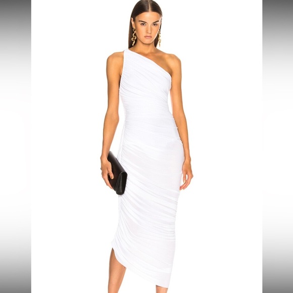 Norma Kamali x Revolve White Diana Gown NWT Size Large - Picture 3 of 13